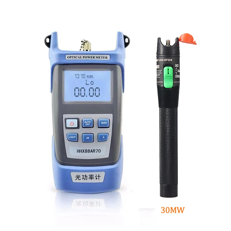 

30MW 2 In1 FTTH Fiber Optic Tool Kit Fiber Optical Power Meter -70 +3 and 30KM Visual Fault Locator Fiber optic test pen VFL