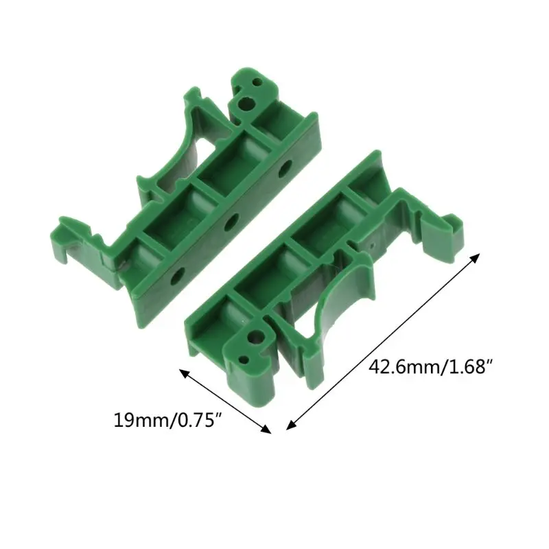

PCB DIN Rail Mounting Adapter Circuit Board Mounting Bracket Holder Carrier Clip 77UC