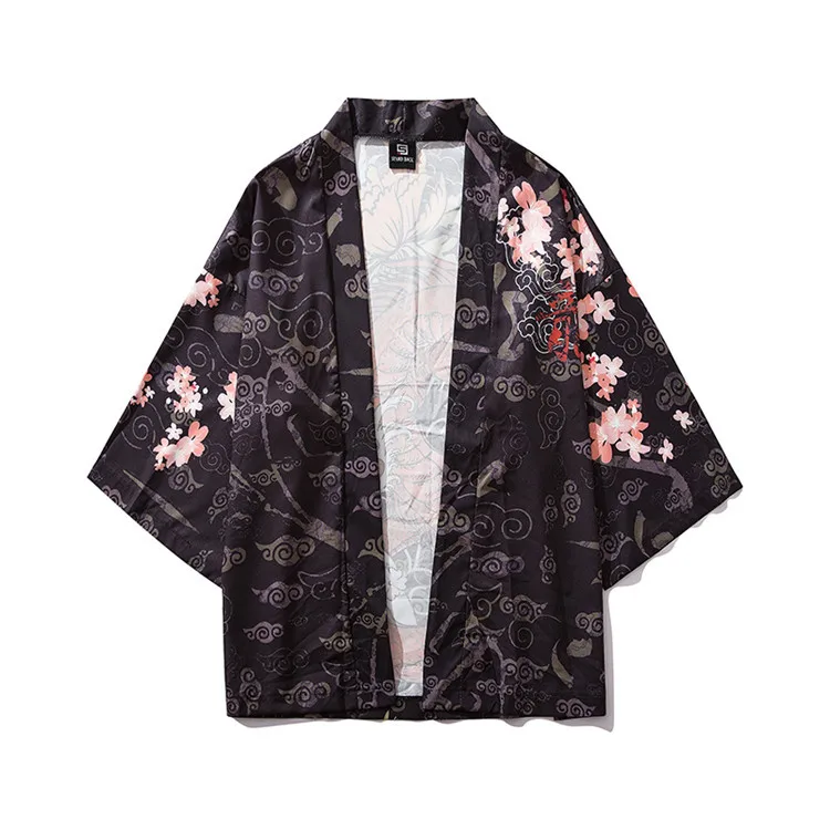

Europe And America Summer New Products Japanese-style Retro Trend Robes Decorative Pattern Men And Women Robes Mantle Coat