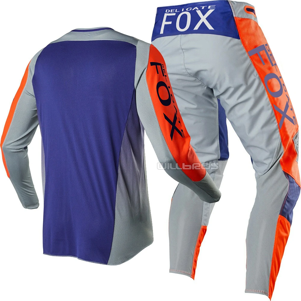 Delicate Fox мотоциклетный костюм для мотокросса Moto 360 Linc комплект передач оранжевый серый комплект для мужчин
