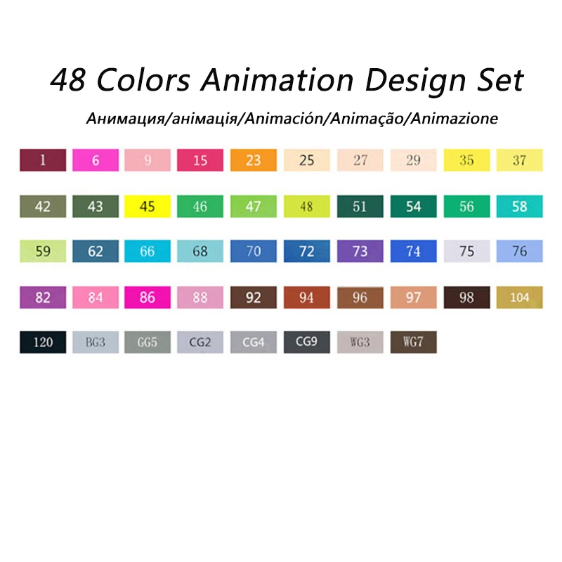 TouchFIVE художественный маркер 168 цветов спирт двуглавый Эскиз маркер для школы рисунок маркер анимация дизайн школьные принадлежности - Цвет: 48 product design
