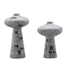 Современная роскошная креативная керамическая ваза с черными и белыми линиями, декоративная ваза для дома, цветочный горшок X4126