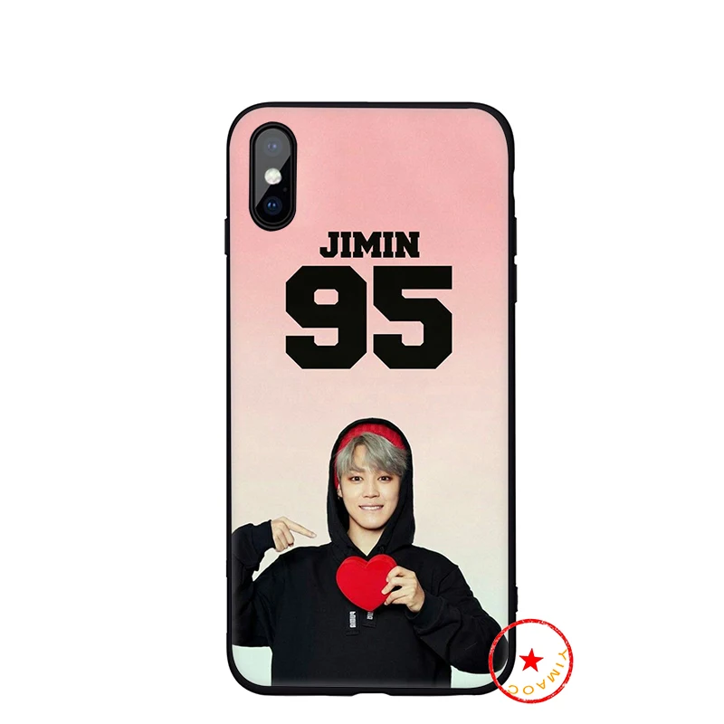 Мягкий силиконовый чехол для телефона Park Jimin K Pop для iPhone 11 Pro Xs Max X или 10 8 7 6S Plus 5 5S SE Xr 6 Plus 7Plus 8 Plus - Цвет: 1