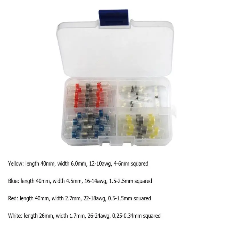 Прочные изогнутые соединители для проводов износостойкие с изоляцией 50 шт.