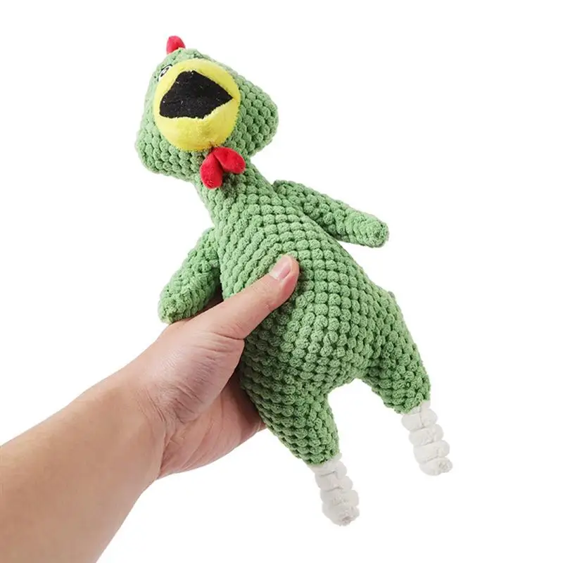 

Kapmore 1pc Dog Squeaky Toy Pet Interactive Chicken Shape Squeaky Toy Bite Resistant Dog Chew Toy Pet Supplies Dog Favors