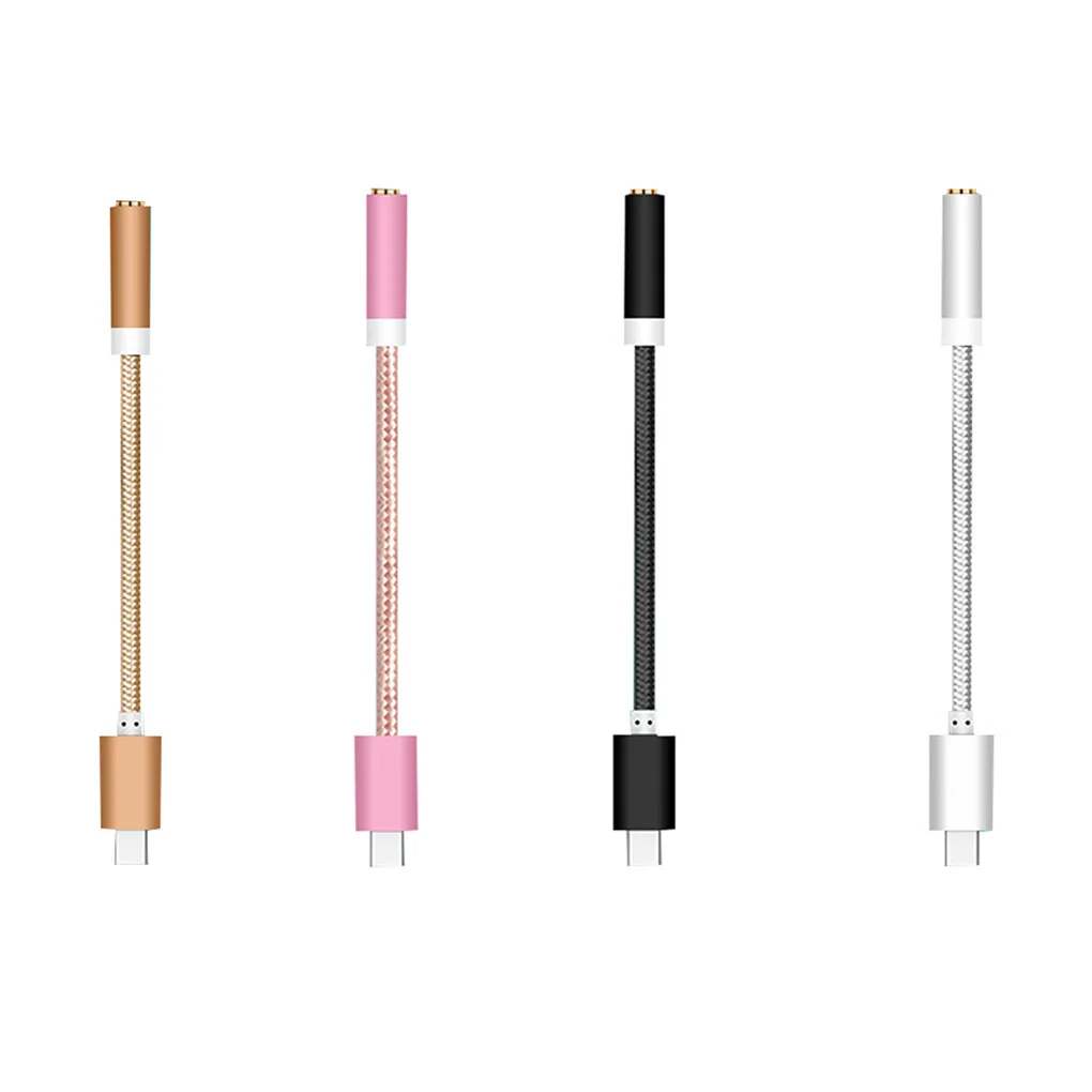 

Type-C to 3.5mm Jack Converter Earphone Audio Adapter Cable Type USB C to 3.5 mm Headphone Aux Cable for Huawei P20 Lite Mate 20