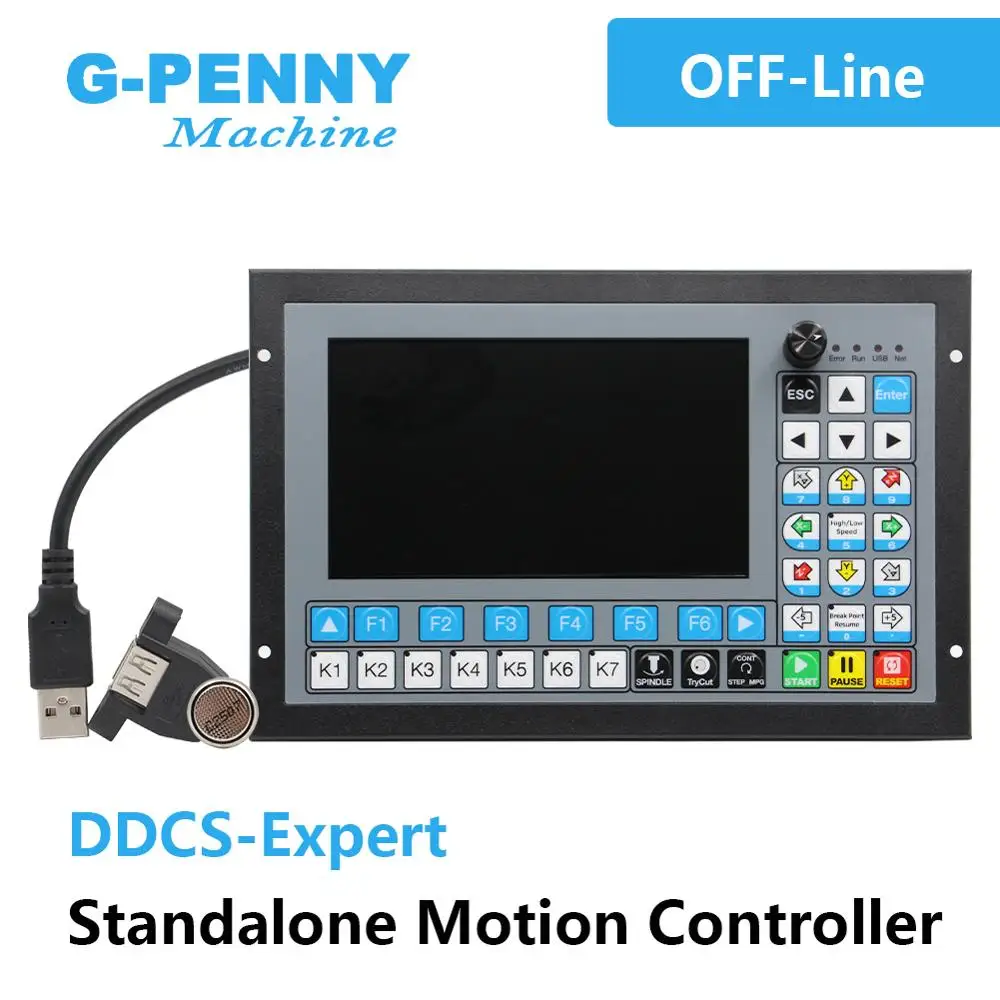 Laser Engraving Controller CNC Router Parts DDCS Expert Standalone Motion Controller USB Interface