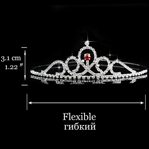 6 Принцесса невесты Корона Свадебные аксессуары для волос для женщин Кристалл для девушки повязка на голову Свадебные украшения для волос украшение для головного убора - Окраска металла: 6