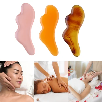 

Natural Resin Scraper Acupuncture Therapy SPA Body Back Guasha Beeswax Board Portable Anti-Aging Body Skin Massager