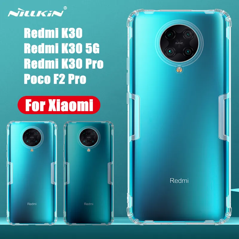 Оригинальные ультратонкие Чехлы Nillkin из ТПУ для телефонов Xiaomi Mi Poco F2 Pro Redmi K30 5G Kin