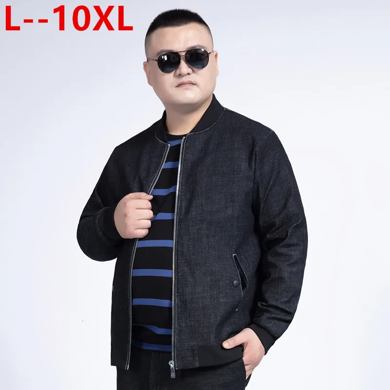 Большие размеры 10XL 8XL 6XL 5XL, осенняя мужская ветровка, модная бейсбольная куртка, Мужская Повседневная Уличная одежда в стиле хип-хоп, мужская приталенная верхняя одежда