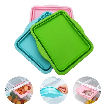 

Fridge Drawer Organizer Telescopic Pull Out Refrigerator Storage Box Fridge Shelf Holder Storage Box Hogard