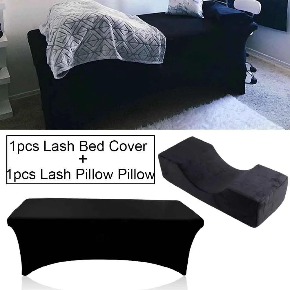 

Eyelash Extension Memory Foam Pillow Neck Lash Pillow 1pcs Lash Bed Cover Elastic Sheets For Grafting Eyelash Salon Makeup Tools