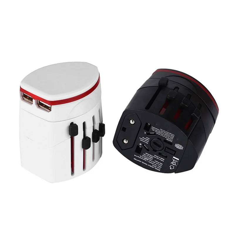 5V Universal International Plug Travel Adapter World Travel 2USB Power Charger Adaptor With AU US UK EU Converter Plug KY85