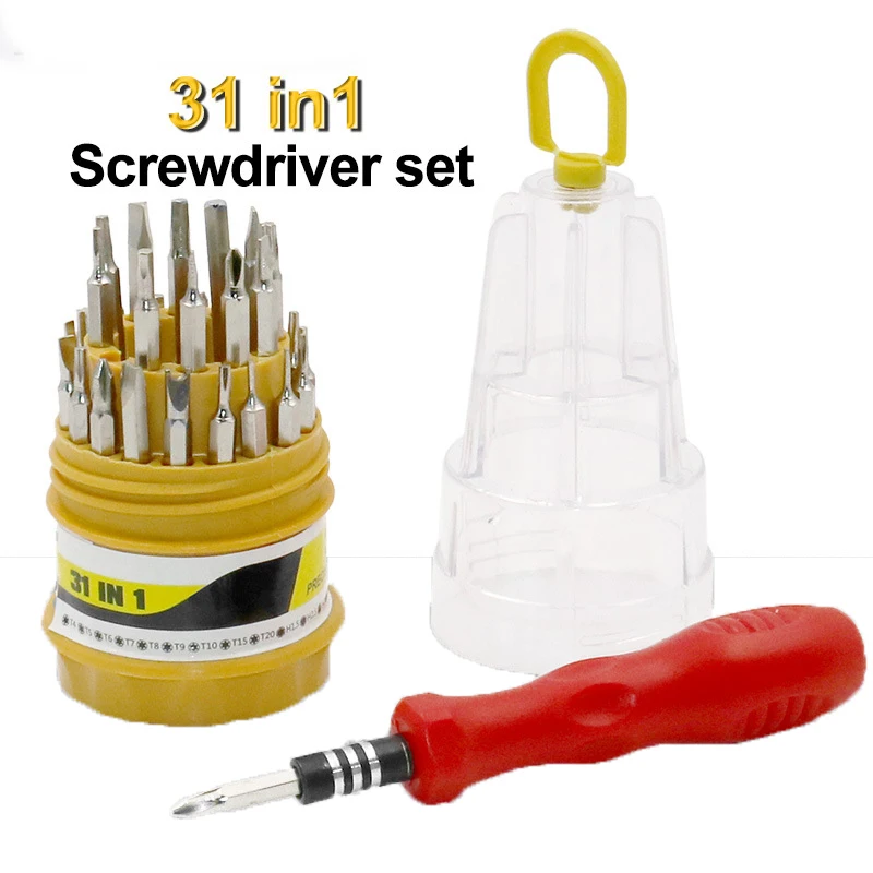 

31 In 1 Screwdriver Set Precision Phone Computer Camera Slotted Phillips Screwdriver Tools Hex Screw Driver Hand Tools