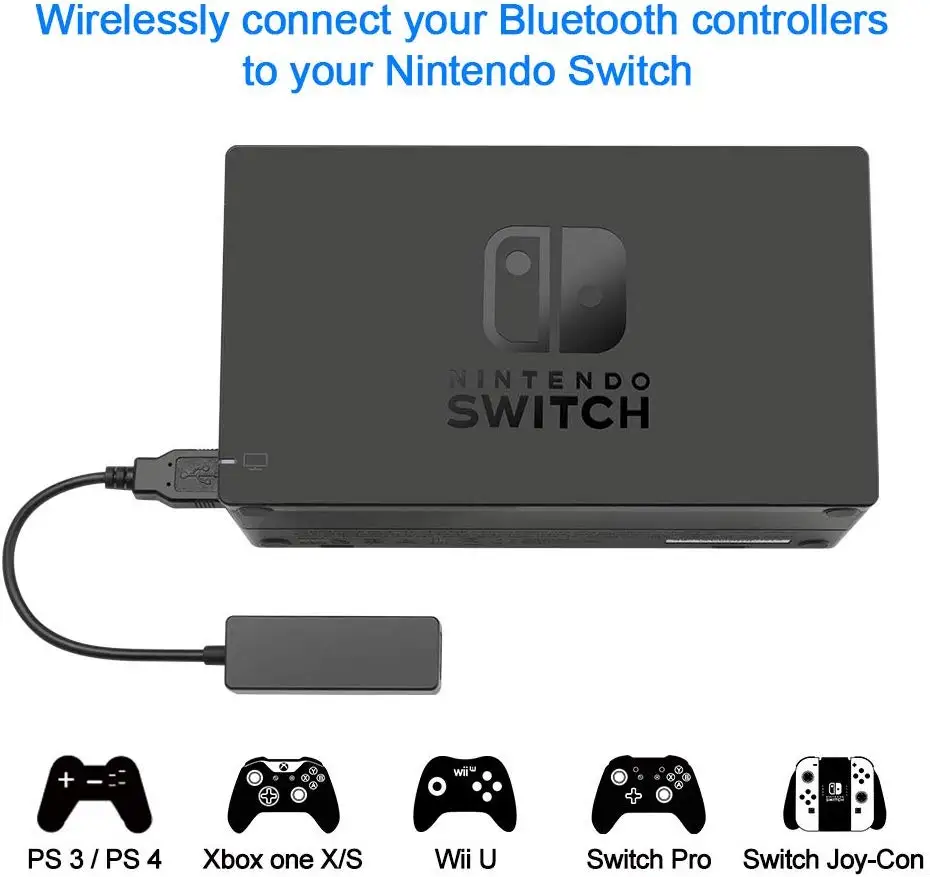 Адаптер Rocketek Bluetooth приемник беспроводной контроллер для консоли Nintendo конвертер
