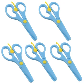 

Mini Safety Plastic Scissors Student Kids Stationery Home School Supplies Kindergarten DIY Cutting Paper Tool