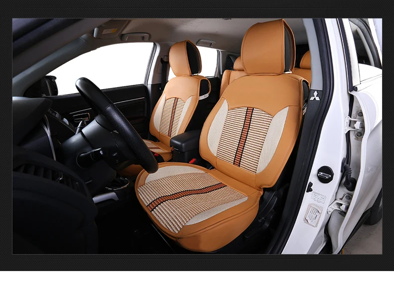 Lsrtw2017 волокно кожа сиденье автомобиля подушка, чехол для сиденья для Mitsubishi Outlander Sport Asx RVR 2011- аксессуары для интерьера