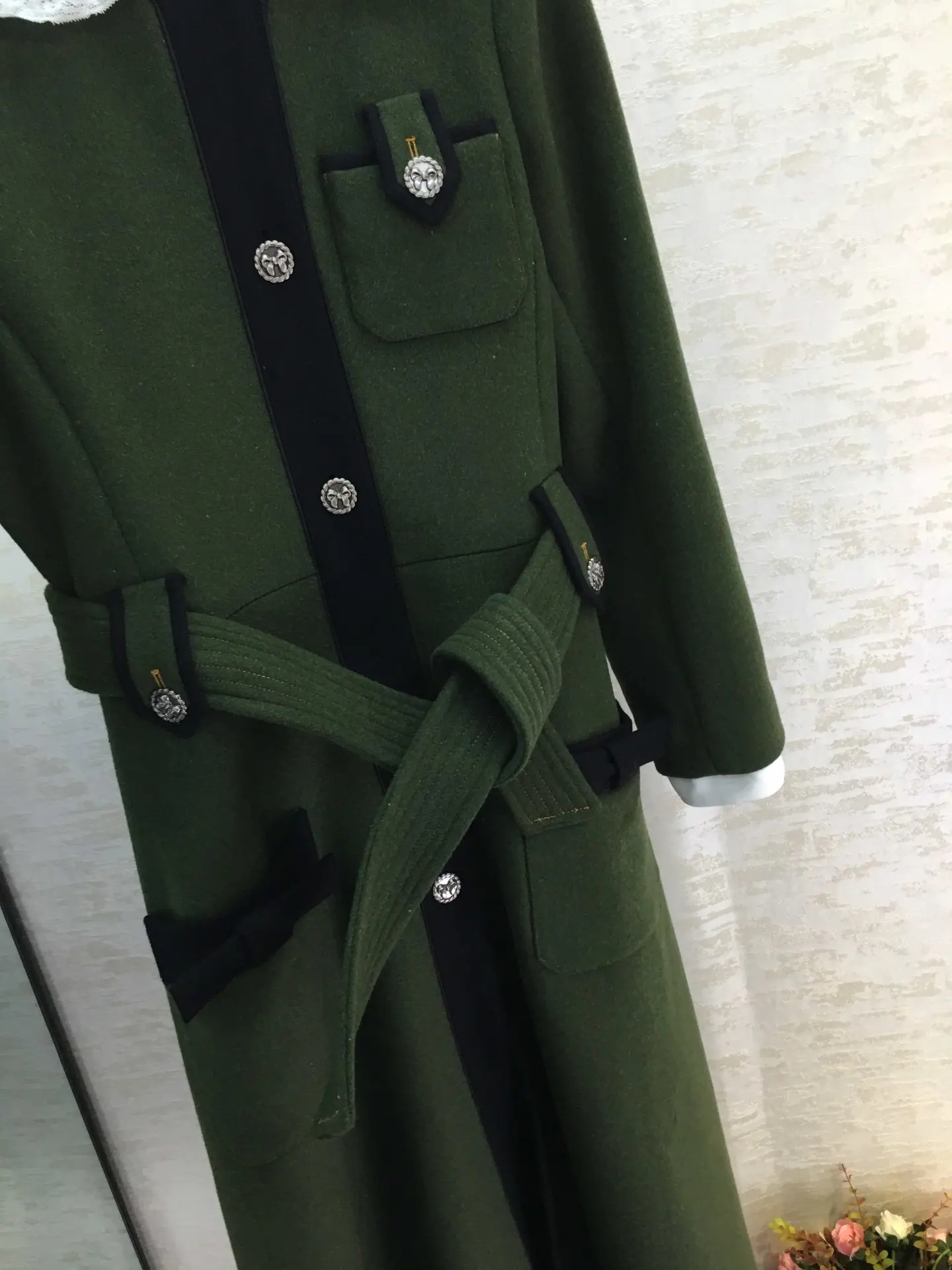new ladies autumn and winter high quality original custom quality high woolen coat coat 1102