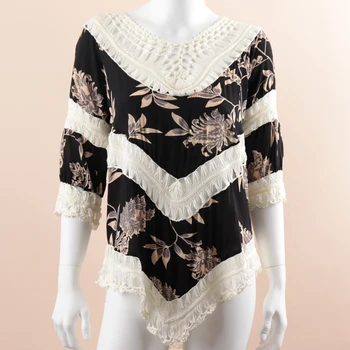 

A1235-1 Swimsuit for Ladies Beachwear in Cover-Ups Crochet Beach Dress Tunic Top Blouse Plus Size Beach Cloak купальник