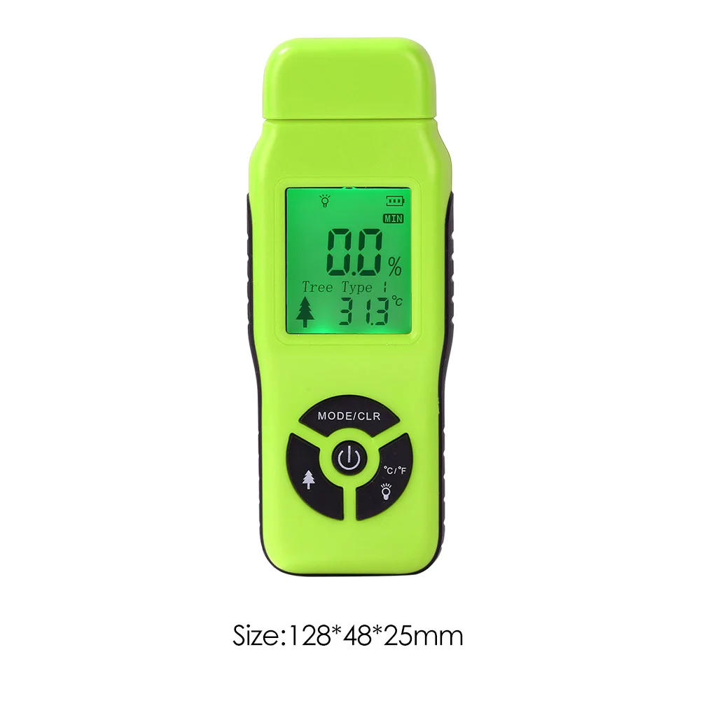 Wood Moisture Meter Humidity Tester Timber Damp Detector Paper Digital Wall Moisture Analyzer Range 2%~70