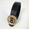 3 strass belt black