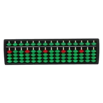 

Plastic Abacus Soroban 15 Rods Beads Column School Learning Counting Tool For Math Business