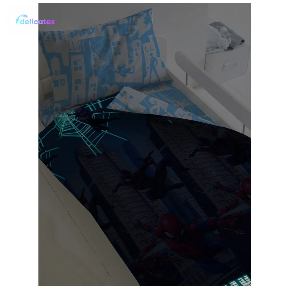 КПБ Delicatex1.5 хлопок Человек Паук Neon(70х70) рис. 16086-2/16087-1 Городские герои