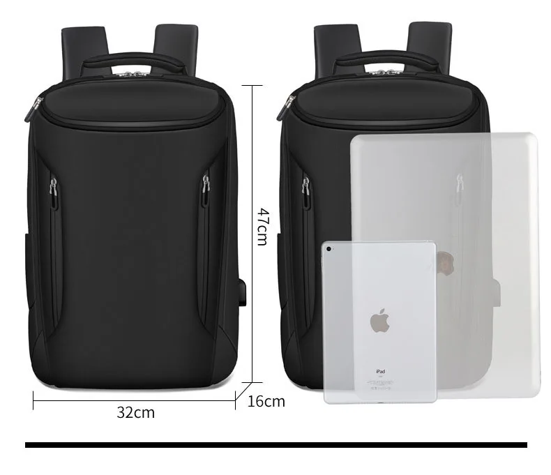 FLYONE водонепроницаемый Оксфорд usb зарядка Противоугонный рюкзак для мужчин многофункциональный 15,6 дюймов дорожная сумка для ноутбука школьная большая сумка Mochila