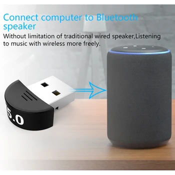 

Bluetooth USB Adapter Aux Audio Bluetooth Dongle 5.0 Bluetooth Transmitter Receiver for Computer PC Laptop Wireless USB Adapter