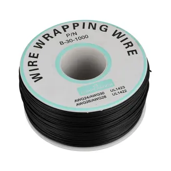 

Single Core Copper Wire Ok Line Circuit Flight Line Pcb Jumper Wire Electronic Welding Cable Black