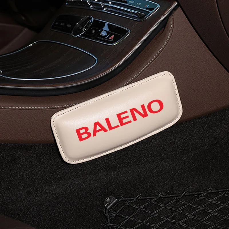 Автомобильная подушка для поддержки бедра, наколенник для Suzuki Baleno, аксессуары для интерьера, мягкая кожаная подушка для автомобильного сиденья