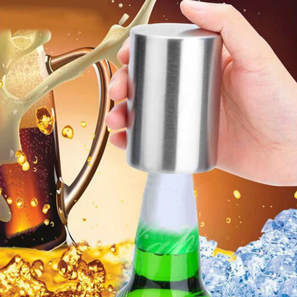 SOLEDI Silver Color Practical Beer Opener Utensl Kits Household Convenient Bottle Opener Tools Prop Stainless Steel Durable