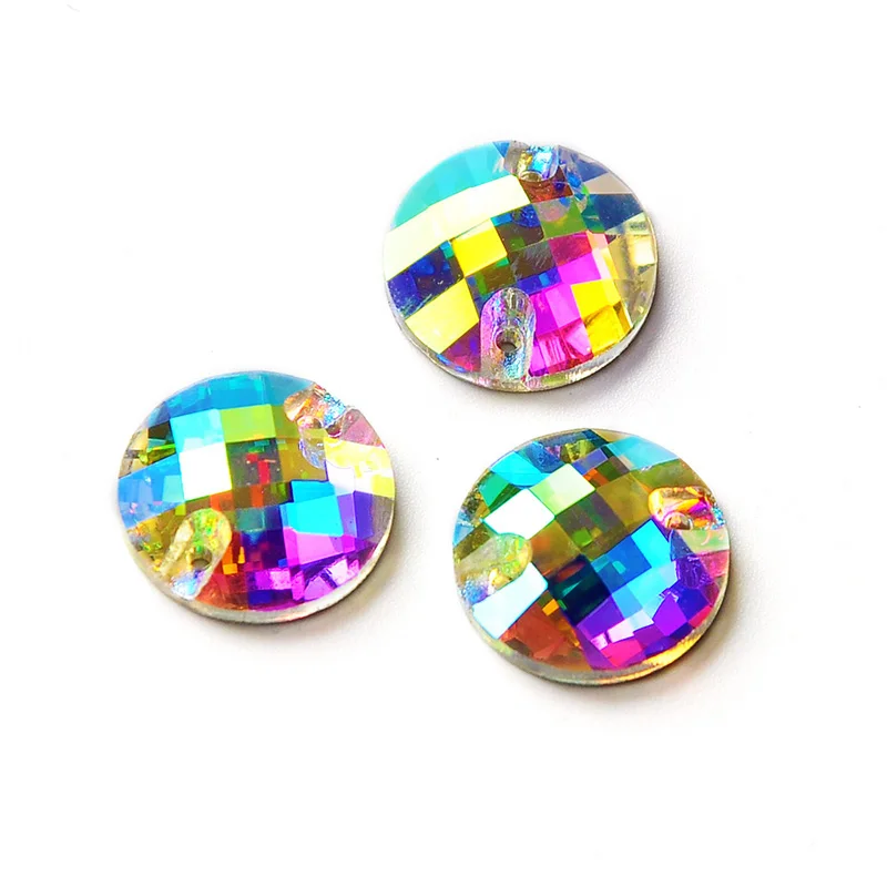 YANRUO 3220 Chessboard Crystal AB AAAAA качественные швейные стразы, камни и кристаллы, стразы с плоской задней частью для платья