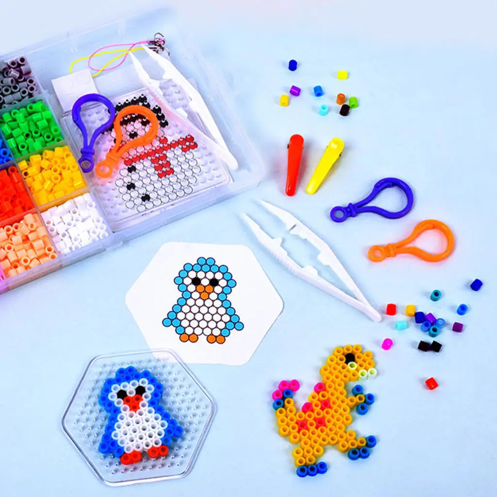 Perler Beads Kit 5mm Hama Beads Whole Set With Pegboard And Iron 3d Puzzle  Diy Toy Kids Creative Handmade Craft Toy Gift - Beads Toys - AliExpress