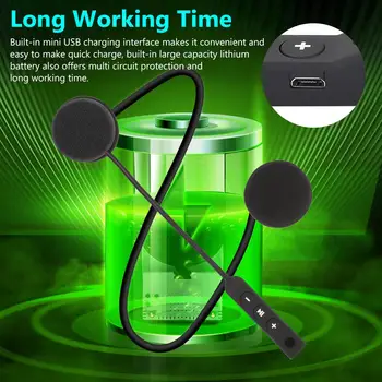 

Bluetooth 4.0 Rechargeable Motorcycle Helmet Headset Loudspeaker with Microphone For Loudspeaker Tour Guide Teaching Lecture