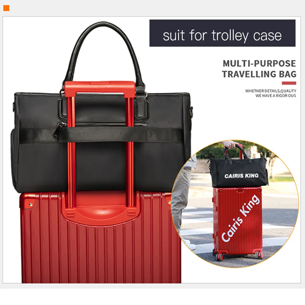 Travel Sports Bag Large Capacity Fitness Handbag Luggage Travel Nylon Duffle Bags Nylon Weekend Multifunctional Gym Bag  X335D