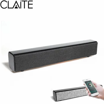 

CLAITE bluetooth Soundbar Bass Stereo Speaker Subwoofer 3.5mm Home Theater TV Speaker BT808 Portable For TV PC