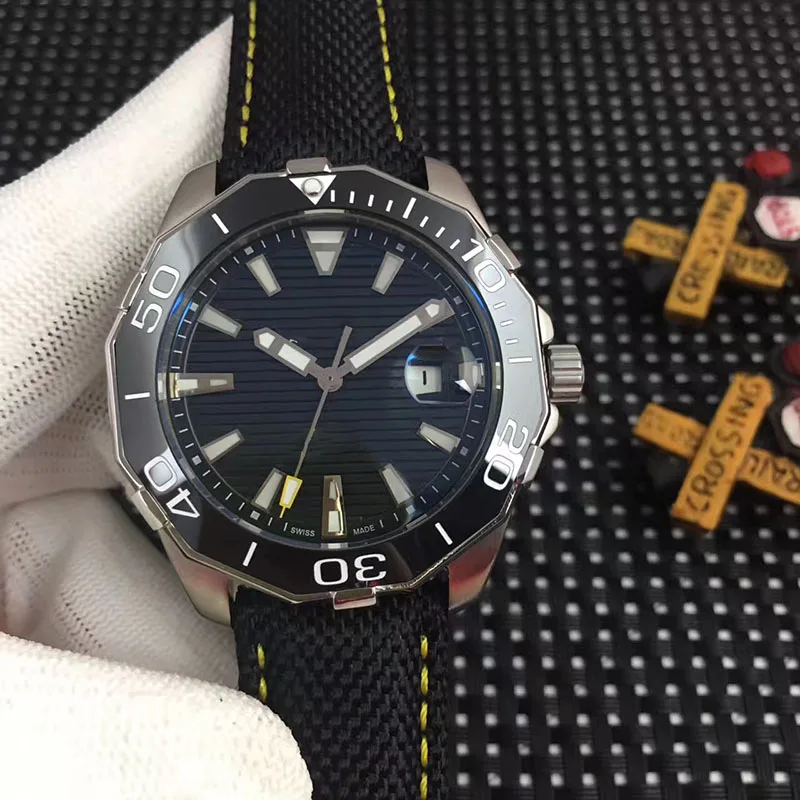 Синие кварцевые часы с хронографом из нержавеющей стали, роскошные брендовые Дизайнерские мужские часы, мужские наручные часы