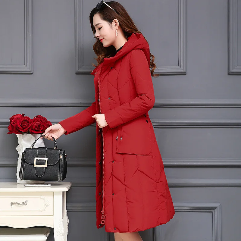 

Winter Coat Women Coat Suit 2018 New Style Women's Korean-style Versatile Winter Coat Woman Cotton Dress Cotton-padded Jacket