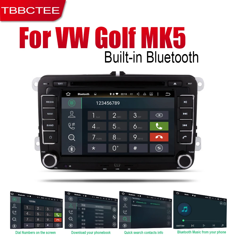 TBBCTEE Android 2 Din Авто Радио DVD для Volkswagen VW Golf MK5 2005 2006 2007 2008 автомобильный мультимедийный плеер gps навигационная система