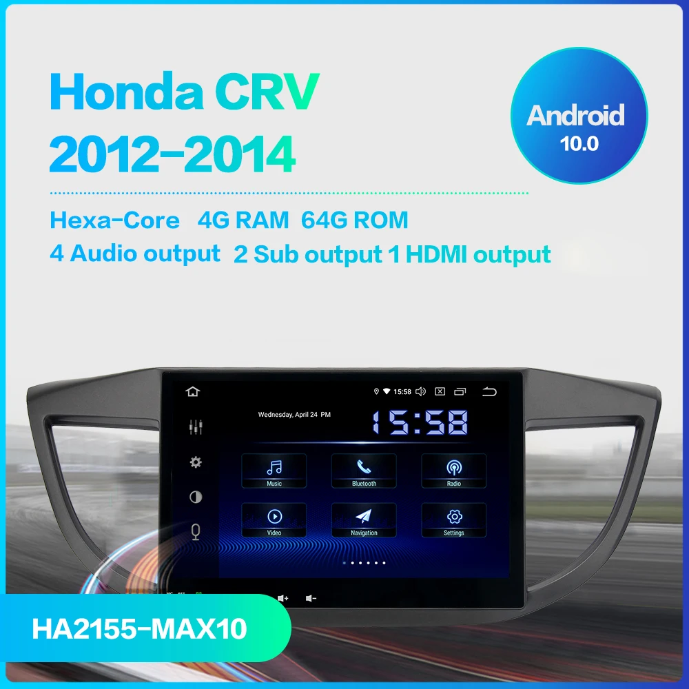 10.2 2 Din Android 10 Car Radio Gps Honda Multimedia 2021 - AliExpress