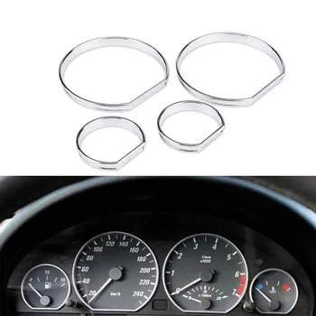 

For BMW E46 M3 00-06 Chrome Speedo meter Gauge Dial Rings Bezel Trim AC Tech