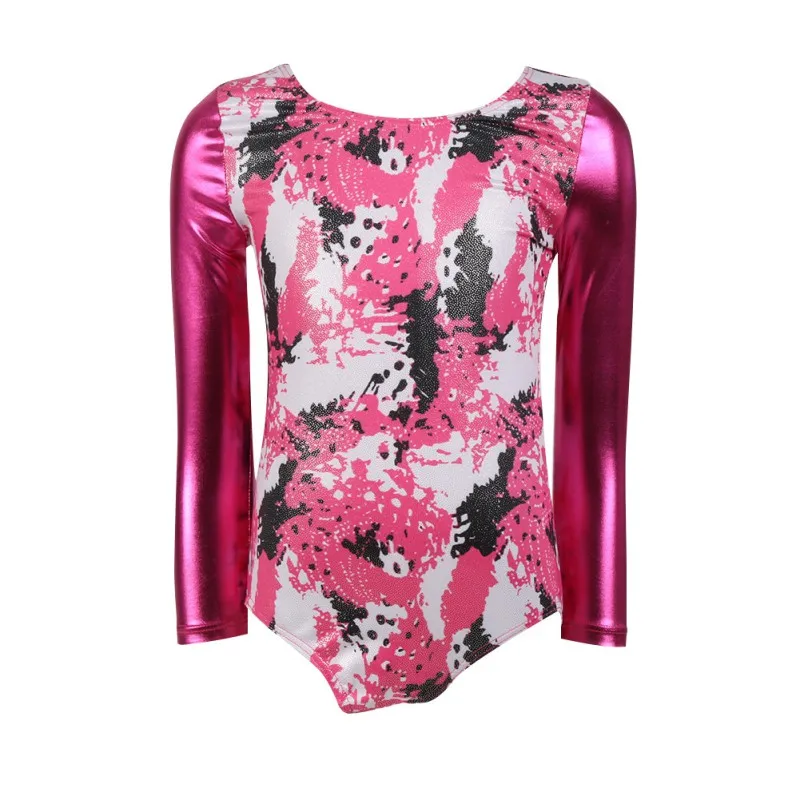 Модное балетное платье для девочек с длинными рукавами спортивных танцев