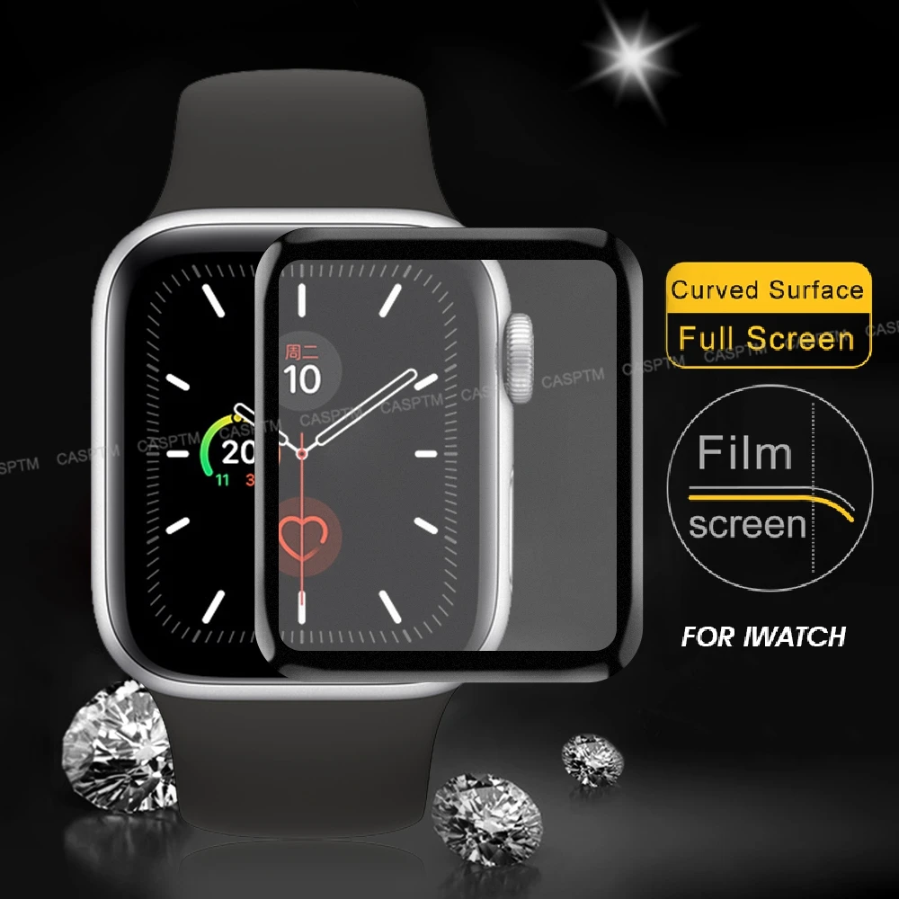 

Matte Tempered Glass For Apple Watch Screen protector Series 3 2 42MM 38MM Full Cover Front Glass For Apple iWatch 5 4 44MM 40MM