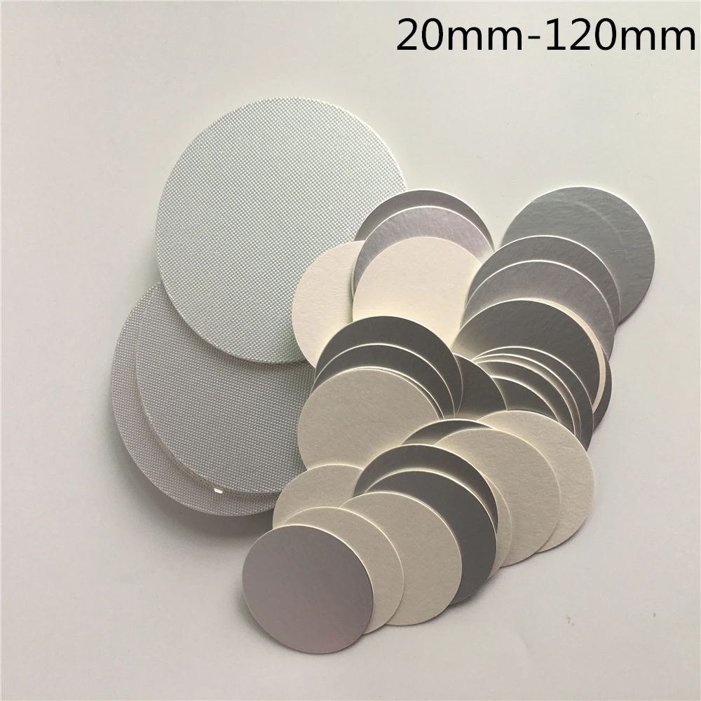 500pcs Plastic Bottle Glass Jar Induction Sealing Foils By Heat Gasket