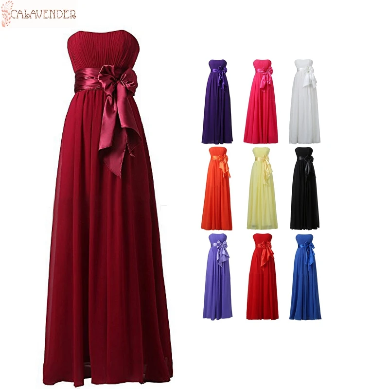 

Strapless Chiffon Burgundy Bridesmaid Dresses A-Line Bodice Maid of Honor Dresses Zipper Up Back Long Dresses for Wedding Guests