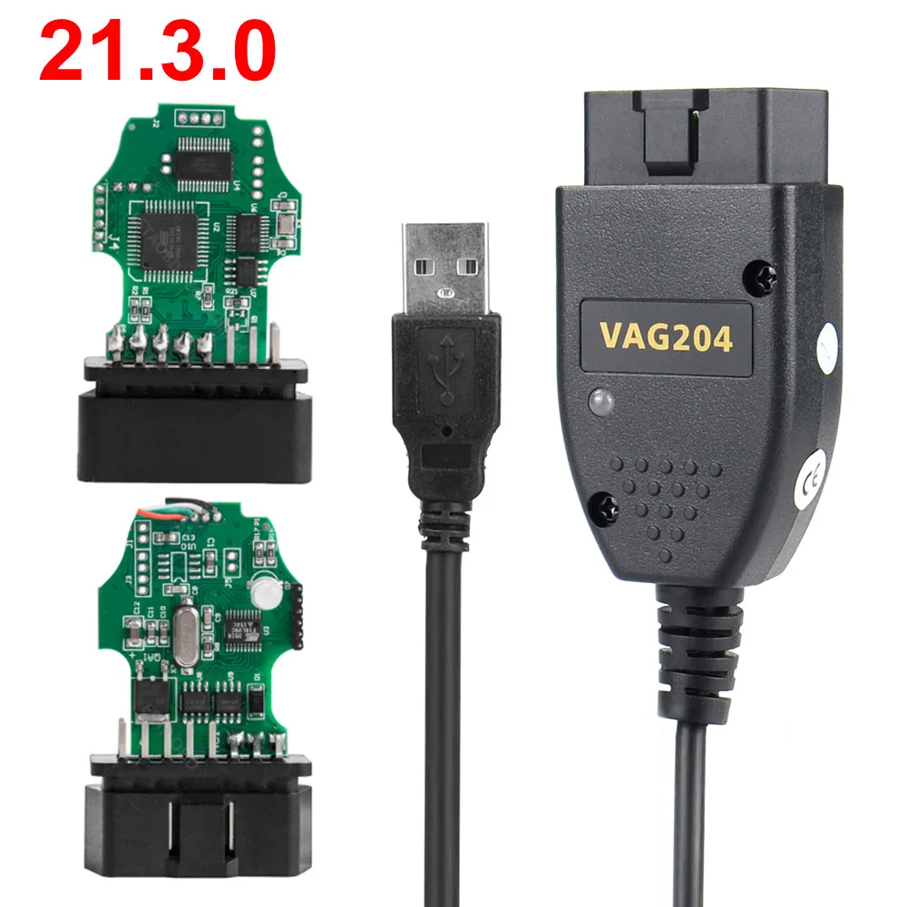 VAG COM 21.3 VAGCOM 20.12 HEX CAN USB Interface FOR VW AUDI Skoda Seat 20.4 Multi-Language ATMEGA162+16V8+FT232RL | Автомобили и