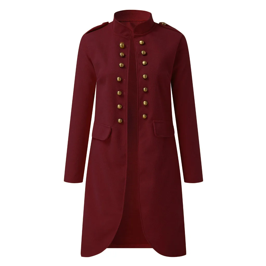 Manteau femme, зимнее пальто, женское, осеннее, однотонное, на пуговицах, с длинным рукавом, двубортное, шерстяное пальто, abrigo mujer casaco feminino