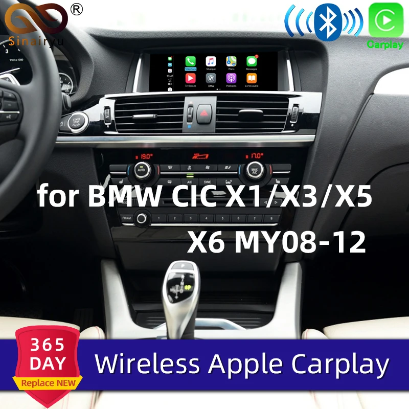 Sinairyu WIFI беспроводной Apple Carplay Car Play для BMW CIC NBT X1 X3 X5 X6 E70 E71 E84 F25 Android зеркало с